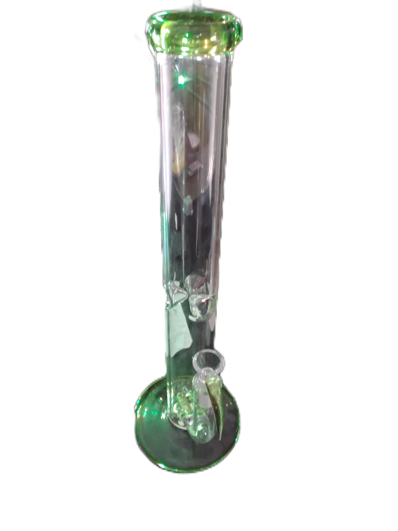17in Dual Diffused Inline Perk Tube Big Bong / Blue
